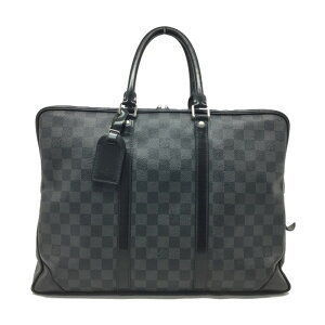 Louis Vuitton Porte Document Voyage Damier Graphite Black Handbag Bag